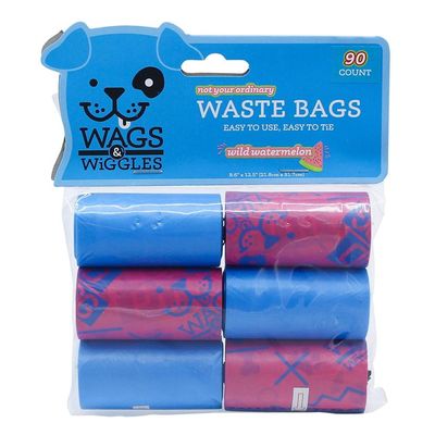 Los productos de encargo biodegradables impresos para los perros Unscented imprimieron los bolsos del impulso del perro para el bolso de la basura del animal doméstico del perrito