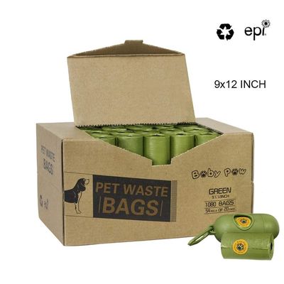 Productos biodegradables del 100% para los bolsos respetuosos del medio ambiente del impulso del animal doméstico de la aduana EPI del bolso de la basura del perrito de los perros