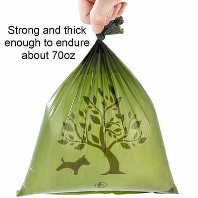 bolso biodegradable de encargo al por mayor de la basura del perro del bolso del impulso del animal doméstico con el dispensador