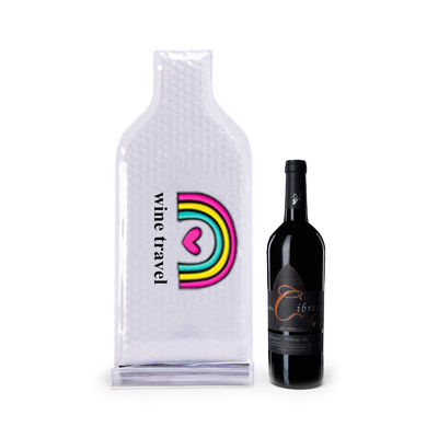 Impacto anti de vino de Eco de la botella del bolso amistoso del plástico de burbujas para el viaje de la línea aérea