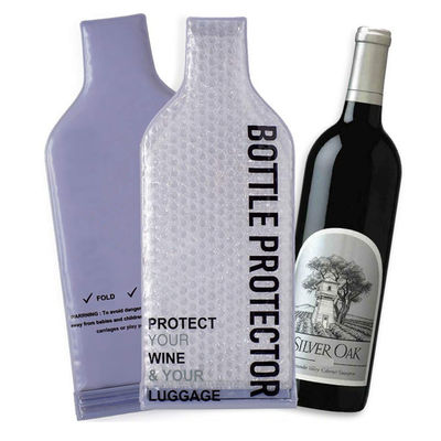 Bolso plástico no tóxico los 48×18CM/los 44×18CM/del plástico de burbujas de la botella de vino del PVC tamaño de encargo