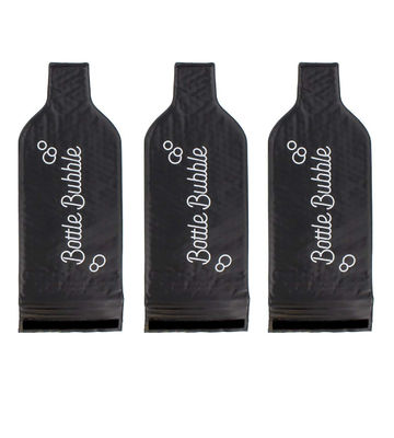 Bolsos impermeables del vino del plástico de burbujas, protector reutilizable de encargo de la botella de vino