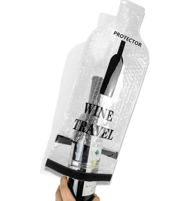 Escápese los bolsos del vino del plástico de burbujas/el protector resistentes de la botella de vino para el viaje