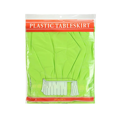 Faldas plásticas disponibles rizadas de la tabla con la línea adhesiva incorporada