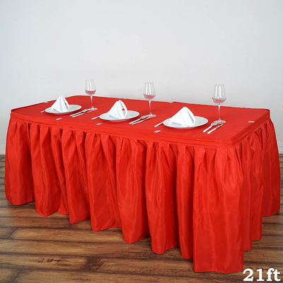 Tabla disponible roja coralina que bordea para la fiesta de cumpleaños/el banquete