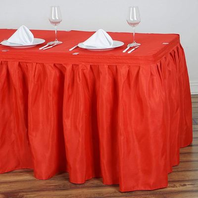 Tabla disponible roja coralina que bordea para la fiesta de cumpleaños/el banquete