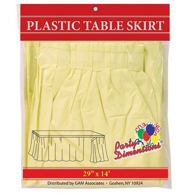 El acontecimiento llano moderno amarillo claro del partido de la falda de la tabla del cuadrado del estilo suministra la falda de la tabla de la decoración