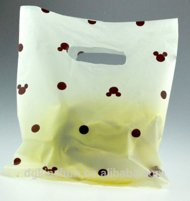 Bolsos de compras reutilizables del logotipo de encargo plástico del LDPE/del HDPE para la tienda de los efectos de escritorio