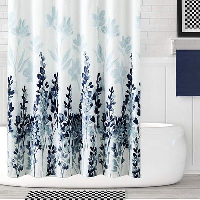 Trazador de líneas de la cortina de ducha del poliéster del cuarto de baño de Walmart para la cortina de ducha de lujo del cuarto de baño