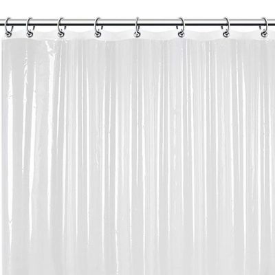 Cortinas de ducha disponibles gruesas de PEVA de la prenda impermeable transparente clara al por mayor del plástico