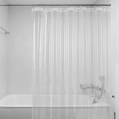 Cortinas de ducha disponibles gruesas de PEVA de la prenda impermeable transparente clara al por mayor del plástico