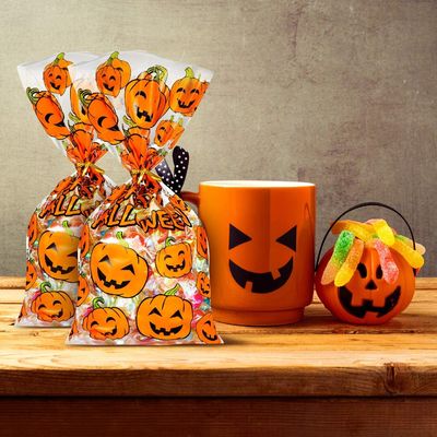 El fotograbado que imprime la calabaza del PE PP Halloween empaqueta 30 micrones para el caramelo