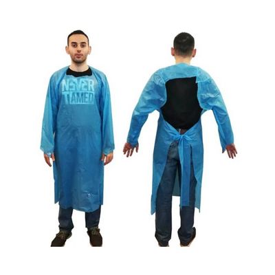 2/5/10PCS ropa protectora disponible azul, vestidos médicos del aislamiento, bata protectora azul