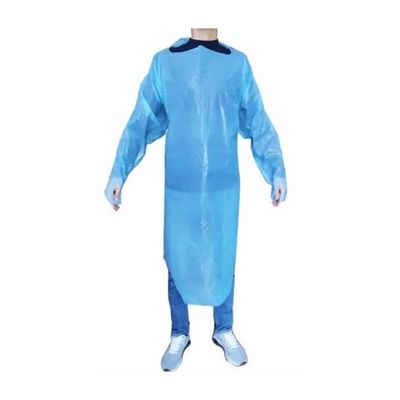 Vestido protector de la cuarentena disponible - traje azul del vestido del aislamiento completo del cuerpo (paquete de 20)