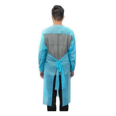 Vestido protector de la cuarentena disponible - traje azul del vestido del aislamiento completo del cuerpo (paquete de 20)