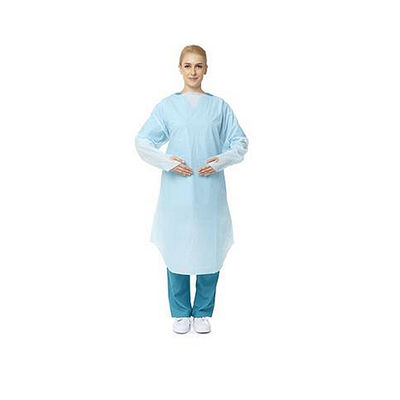 Vestido disponible usado hospital del CPE del vestido del aislamiento del paño con las mangas largas