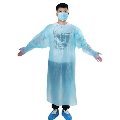 Delantal protector disponible plástico del vestido del aislamiento del CPE de la prenda impermeable