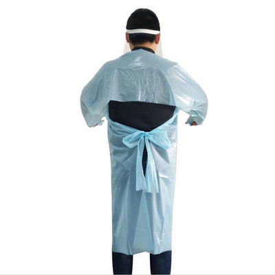 Delantal protector disponible plástico del vestido del aislamiento del CPE de la prenda impermeable
