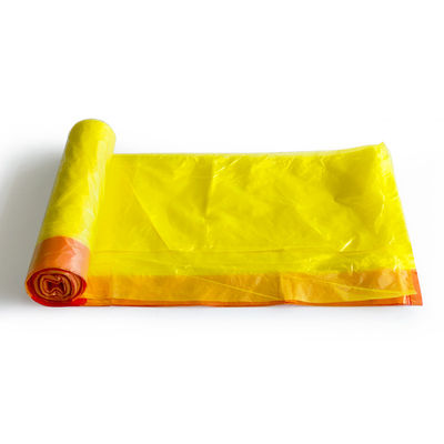 Bolsos de basura disponibles plásticos del LDPE del bolso de basura del lazo PE