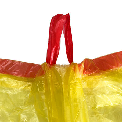 Bolsos de basura disponibles plásticos del LDPE del bolso de basura del lazo PE