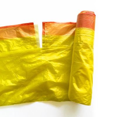 Bolso de basura plástico disponible del lazo PE del hogar del OEM