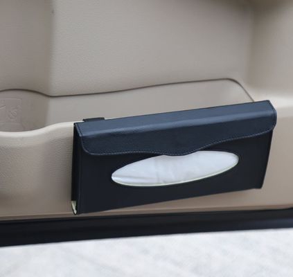 Tenedor de cuero del tejido del coche de la servilleta de la PU para la decoración del vehículo