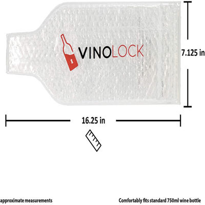 El viaje hermético reutilizable del vino del protector de la botella de vino empaqueta para el equipaje del enregistramiento del aeroplano