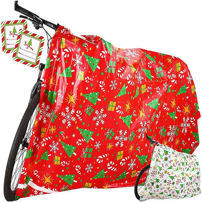 el fotograbado 2mils que imprime la bici de la Navidad empaqueta la pulgada 60x70 con las etiquetas del regalo