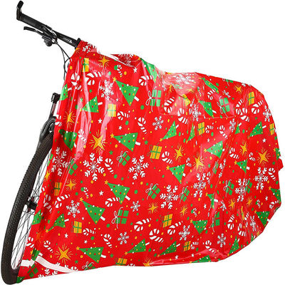 el fotograbado 2mils que imprime la bici de la Navidad empaqueta la pulgada 60x70 con las etiquetas del regalo