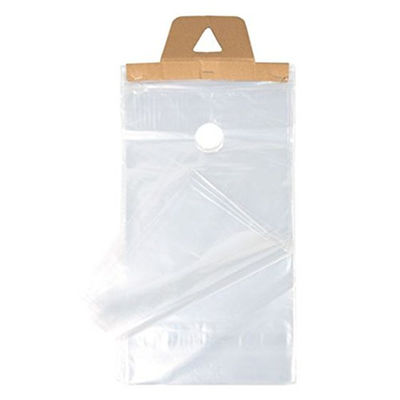 La prenda impermeable clara plástica y la suspensión segura del botón de puerta empaqueta los bolsos polivinílicos de Newspapaer