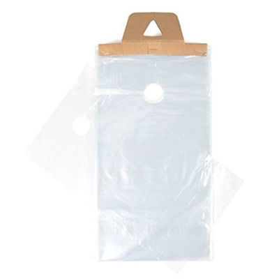 La prenda impermeable clara plástica y la suspensión segura del botón de puerta empaqueta los bolsos polivinílicos de Newspapaer