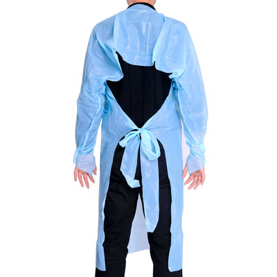Vestido anti del CPE del virus, delantal disponible de la manga larga respirable