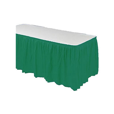 Falda plástica de la tabla del partido de la falda impermeable disponible de la tabla del verde esmeralda