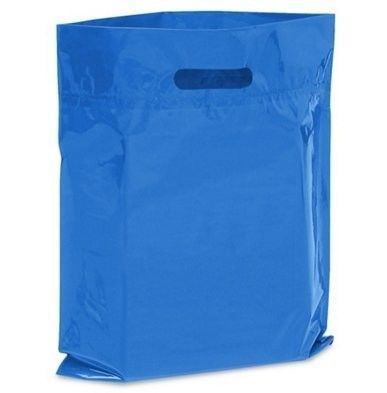 bolso de compras plástico cortado con tintas plástico biodegradable abonable de la manija del sacador de agujero de la maicena el 100% con el logotipo de encargo impreso