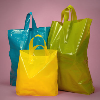 Bolsos de compras plásticos biodegradables disponibles para el colmado/el boutique