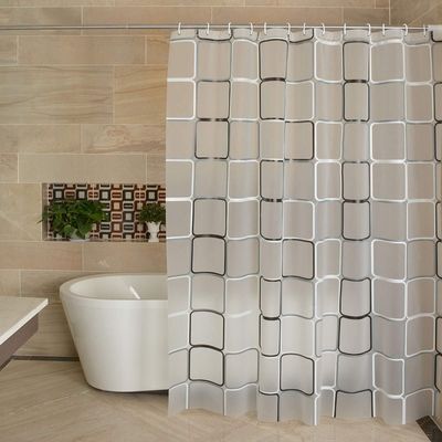 Impresión de encargo impermeable elegante amistosa de la cortina de ducha de Eco PEVA aceptable