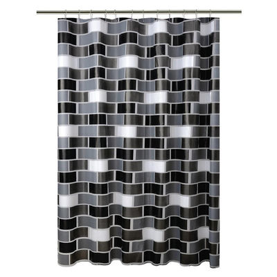 Cortina de ducha impermeable elegante durable de PEVA, cortinas de ducha por encargo