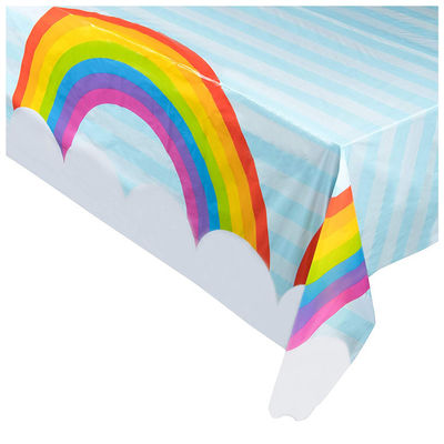 El arco iris rectangular imprimió las cubiertas de tabla disponibles para la Navidad/la fiesta de cumpleaños