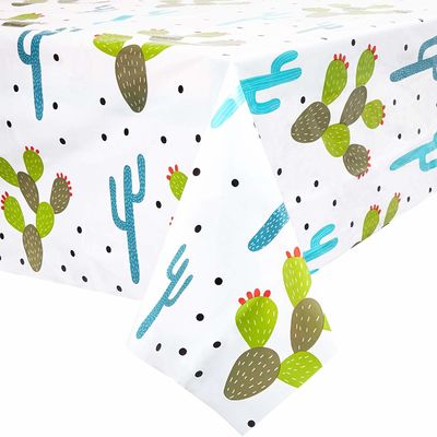 Cubiertas de tabla plásticas disponibles del diseño del desierto del cactus para el hogar/los restaurantes