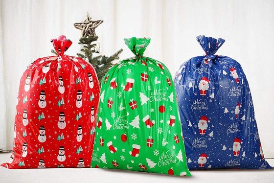 El regalo plástico gigante de la Navidad empaqueta el × 36 44 pulgadas