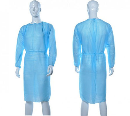 Vestidos impermeables disponibles económicos, delantales plásticos del tiro del CPE lejos