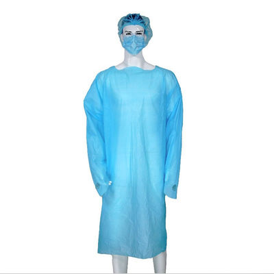 El laboratorio azul disponible protector personal del CPE cubre los vestidos con las mangas
