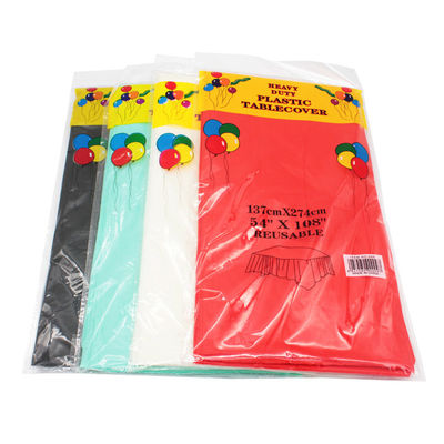 Mantel teñido llano plástico disponible del color sólido de la cubierta de tabla PEVA