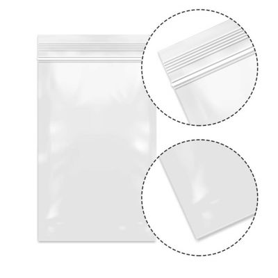 La cremallera polivinílica clara empaqueta los bolsos Zip-lock reconectables del almacenamiento para el caramelo, vitamina